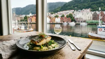 Stemningsbilde: Beste fiskerestauranter i Bergen