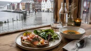 Stemningsbilde: Beste lunsj i Bergen