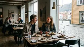 Stemningsbilde: Beste restauranter i Bergen