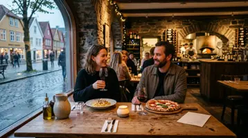 Stemningsbilde: Italienske restauranter i Bergen